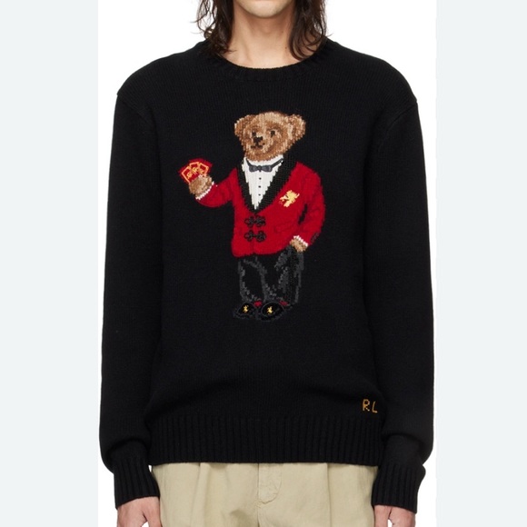 Polo Ralph Lauren Bear Knit Lunar New Year Polo Bear Sweater S - Picture 6 of 6